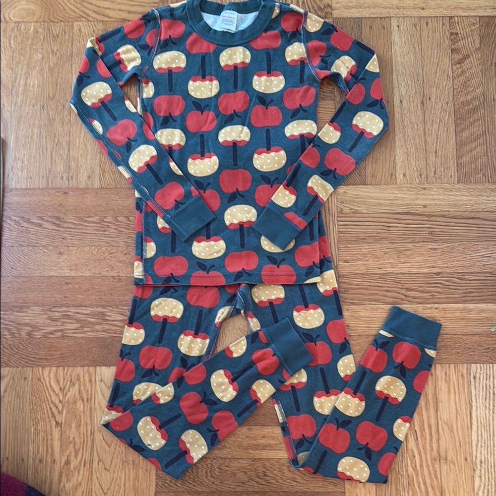 Hanna Andersson Kids Candy Apple Long John Pajamas